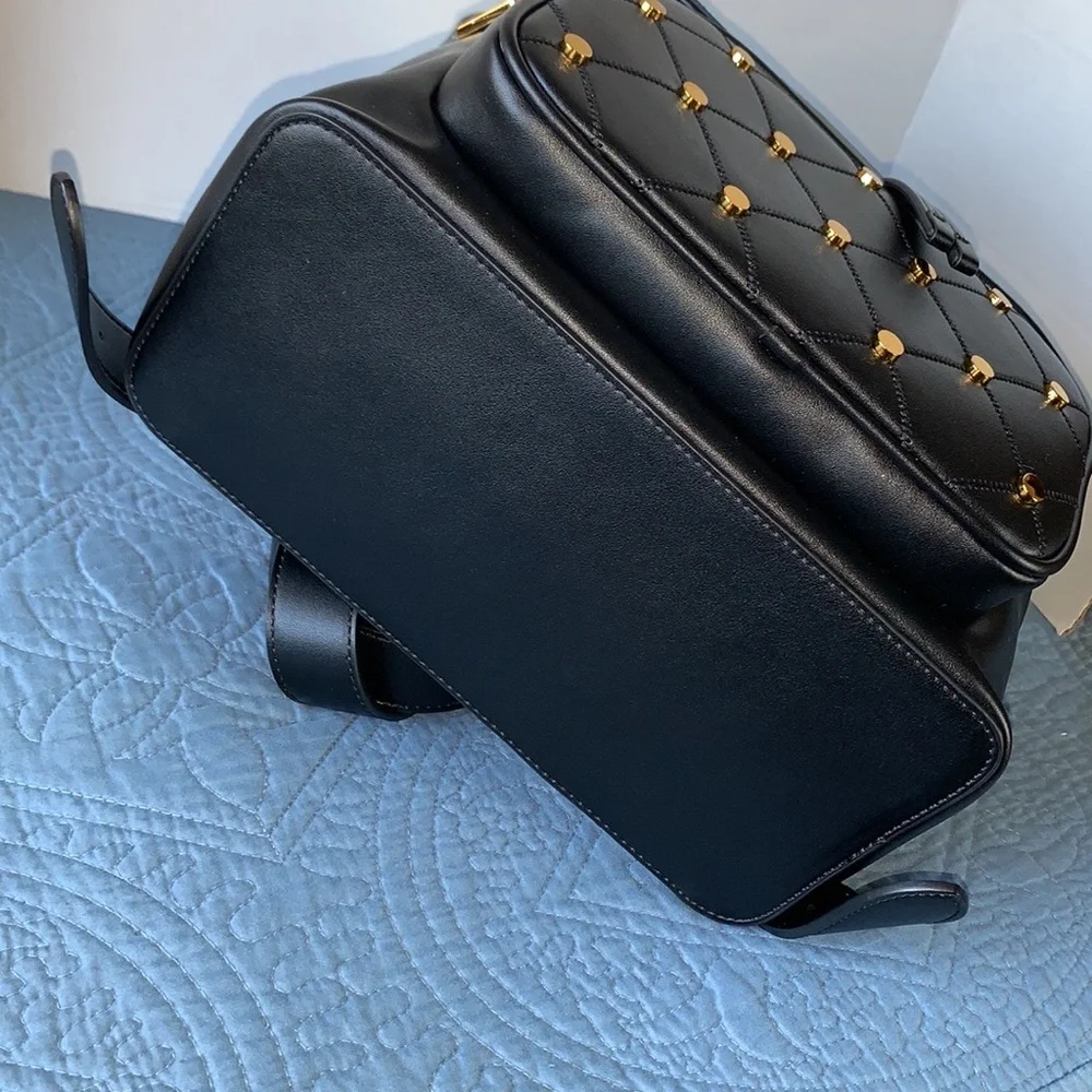 Love Moschino‎ Black Studded Cinch Backpack